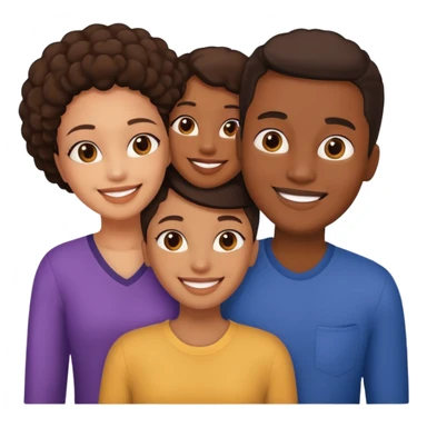 Foursome mmff emoji of black people enony sticker