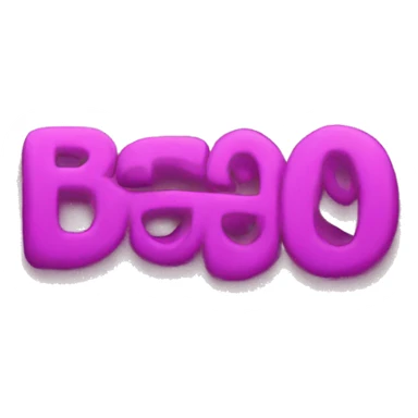 Boohoo text in bold  sticker