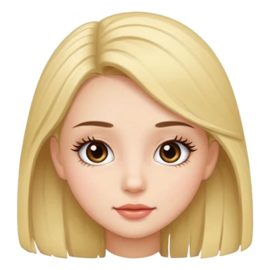 Long lashes cutie fave  sticker