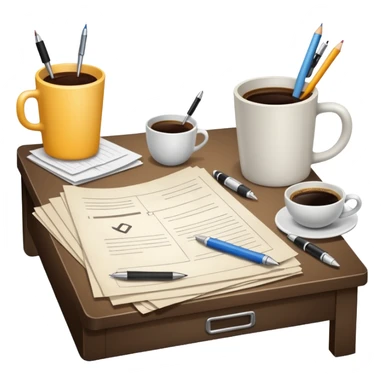 Messy Work Desk sticker