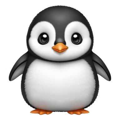 baby penguin with adorable chubby cheeks sticker
