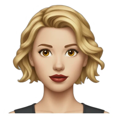 Scarlett johansson detailed real sticker