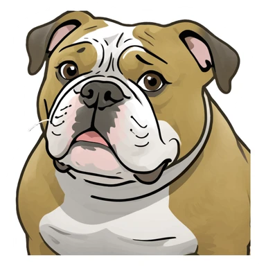 English bulldog  sticker