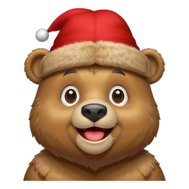A bear wearing a maga hat sticker