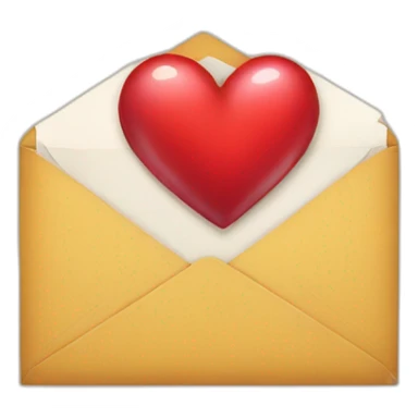 Surprise letter with heart on it  sticker
