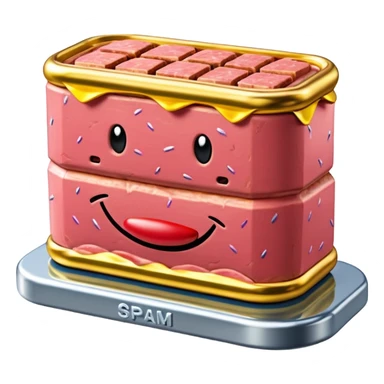  SPAM meat jeff koons style meat slop sculpture  sticker