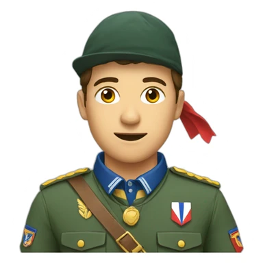 French scout  sticker
