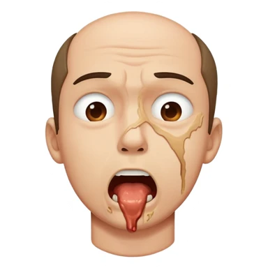 Man chocking hisself sticker