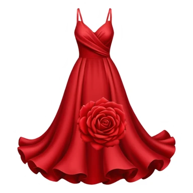 red rose dress no body sticker