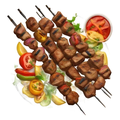 Hello welcome delicious kebab sticker
