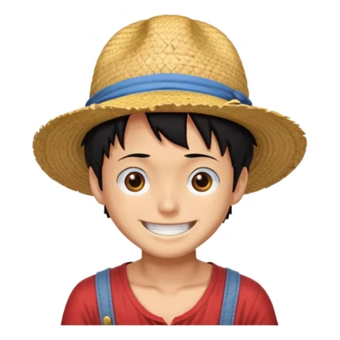 smile luffy sticker
