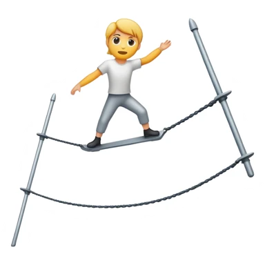 tightrope between two things
 sticker