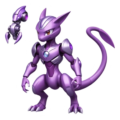 Miraidon-Genesect-Mewtwo-Fakémon-hybrid-creature (full body)  sticker