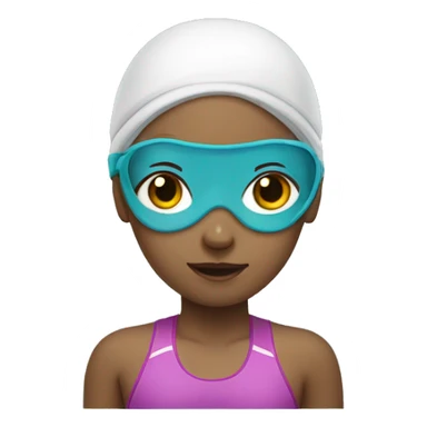 Girl swimmer in the water  sticker