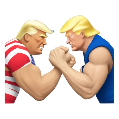 Putin arm wrestling trump sticker