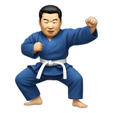 Xi Jinping doing jiu jitsu sticker