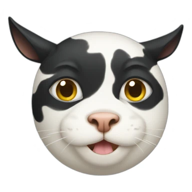 Cat cow sticker