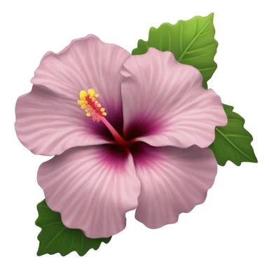 Pastel hibiscus flower sticker