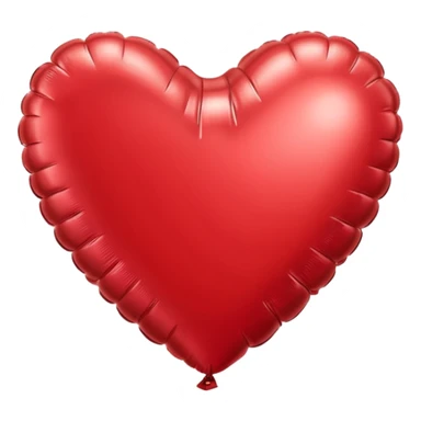 Foil balloon heart, remove background sticker