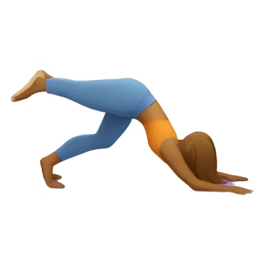 yoga downward dog sticker