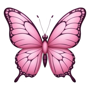 🦋 this emoji in pink in small size sticker