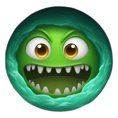 A monster in a sewer sticker