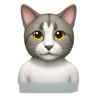 Cat with a BMW car sticker