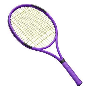 purple tennis racket sticker