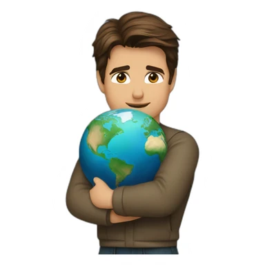 tom cruise hugs the earth sticker