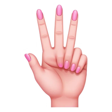 Pink hand middle finger sticker