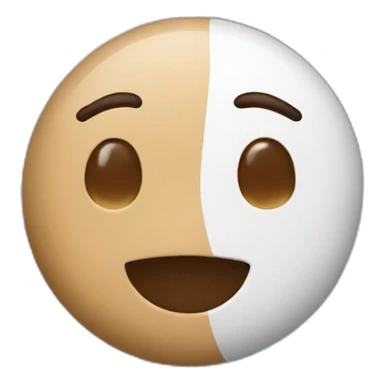 black and white chocolate sticker