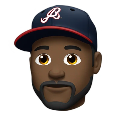 Sad braves player sticker