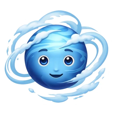 blue planet Neptune sticker