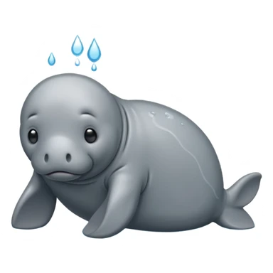 manatee sad sticker