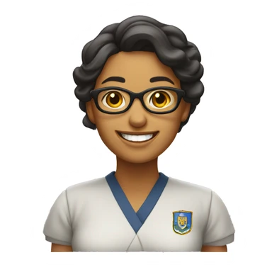 mujer universitaria feliz sticker