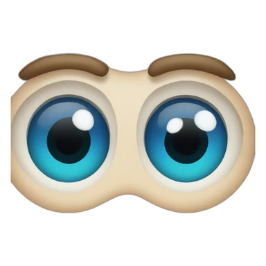 animation eyes in number 8 sticker