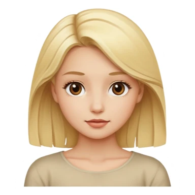 blonde girl in a graceful pose posing for the camera sticker