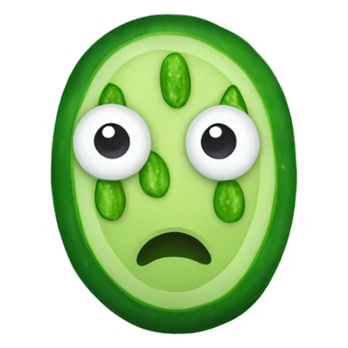 Cucumber eye mask sticker