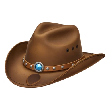 Cow boy hat sticker