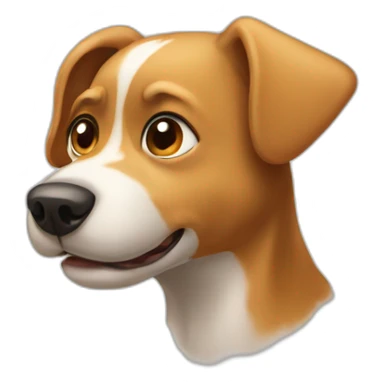 a little dog with snot running from its nose sticker