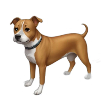 american stafforshire on a surfboard sticker