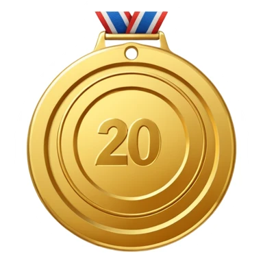 Create a gold medal which says "Brocation 2026" sticker