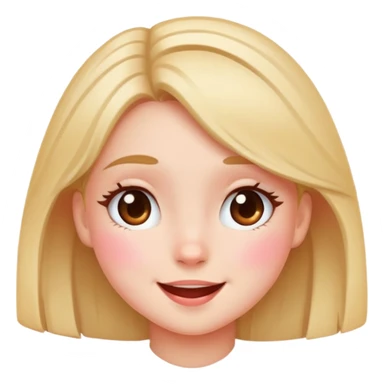 Blushed happy and shy sticker