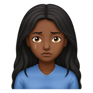 sad black prisoner long haired woman mug shot with bg sticker