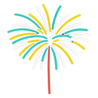Fireworks sticker