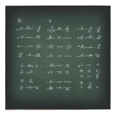blackboard_with_equations_of_motions sticker
