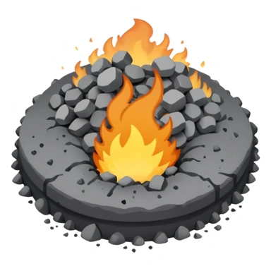 a pile of ashes sticker