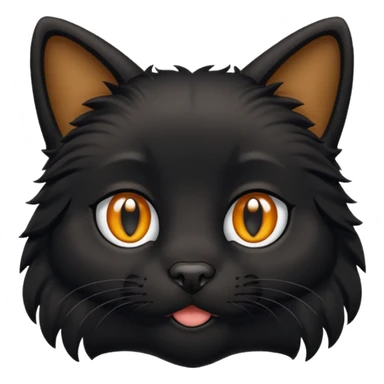 Black cat mixed with dog sticker
