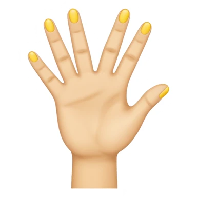 emoji hand holding up 4 fingers sticker