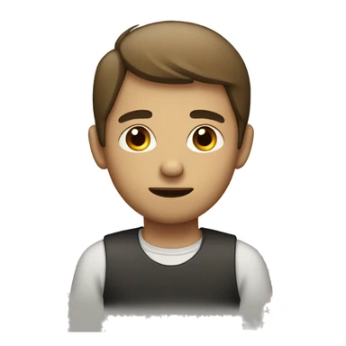 male with small eyes that are wide apart sticker